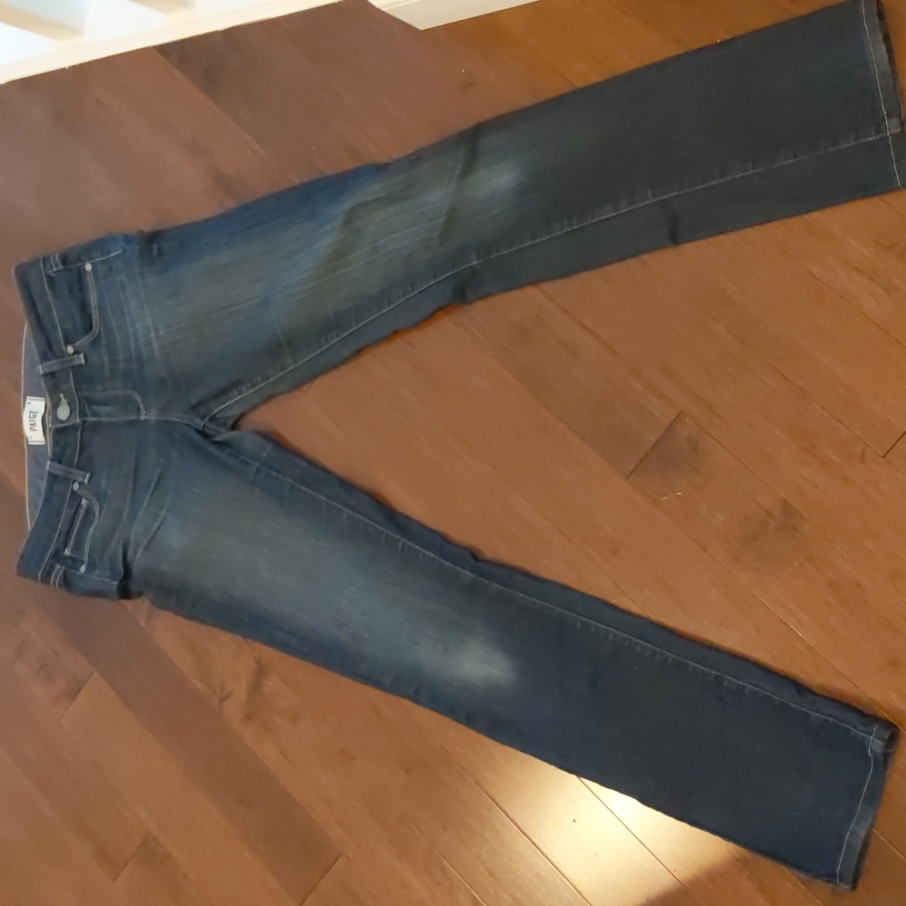 Paige denim skyline straight darker wash sz 26